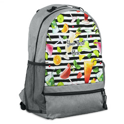 Cocktails Backpack - Grey (Personalized)