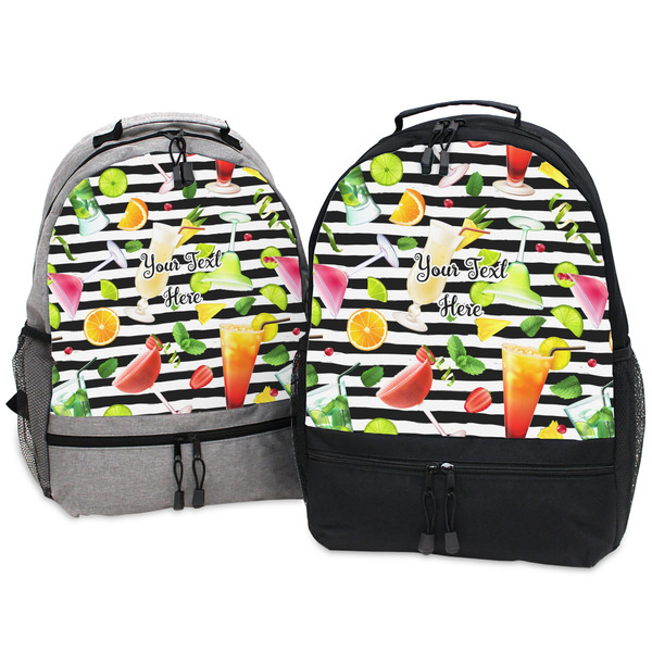 Cocktails Large Backpacks - Both