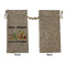Cocktails Large Burlap Gift Bags - Front Approval