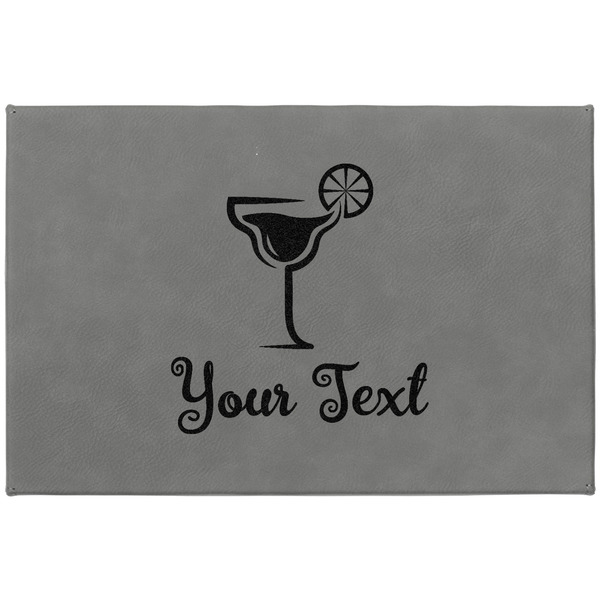 Cocktails Large Engraved Gift Box with Leather Lid - Approval