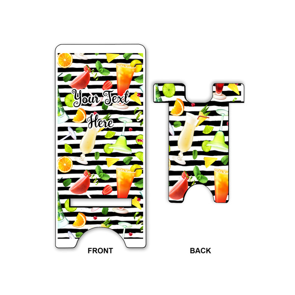 Cocktails Large Phone Stand - Front & Back