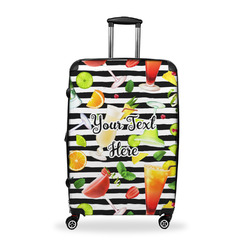Cocktails Suitcase - 28" Large - Checked w/ Name or Text