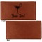 Cocktails Leather Checkbook Holder Front and Back Single Sided - Apvl
