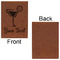 Cocktails Leatherette Journal - Large - Single Sided - Front & Back View
