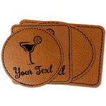 Cocktails Faux Leather Iron On Patch (Personalized)