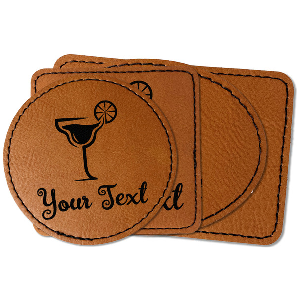 Custom Cocktails Faux Leather Iron On Patch (Personalized)
