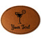 Cocktails Leatherette Patches - Oval