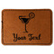 Cocktails Faux Leather Iron On Patch - Rectangle (Personalized)