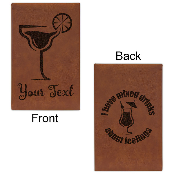 Cocktails Leatherette Sketchbooks - Small - Double Sided - Front & Back View