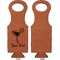 Cocktails Leatherette Wine Tote Single Sided - Front and Back