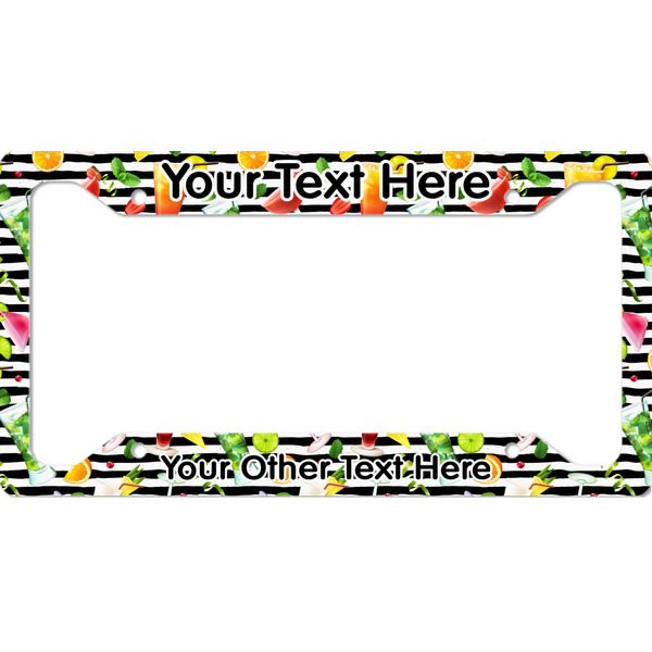 Custom Cocktails License Plate Frame (Personalized)