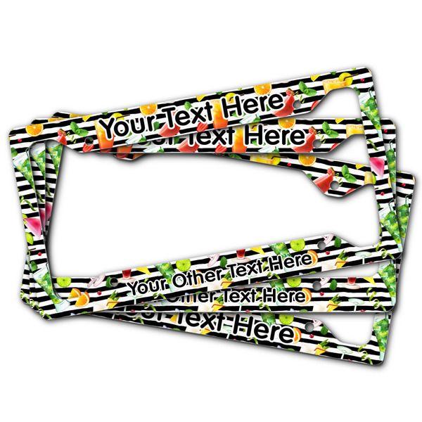 Cocktails License Plate Frames - (PARENT MAIN)