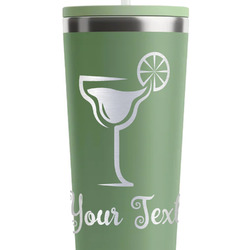 Cocktails RTIC Everyday Tumbler with Straw - 28oz - Light Green - Double-Sided (Personalized)
