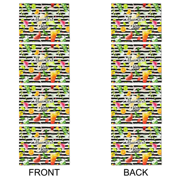 Cocktails Linen Placemat - APPROVAL Set of 4 (double sided)