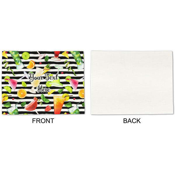 Cocktails Linen Placemat - APPROVAL Single (single sided)