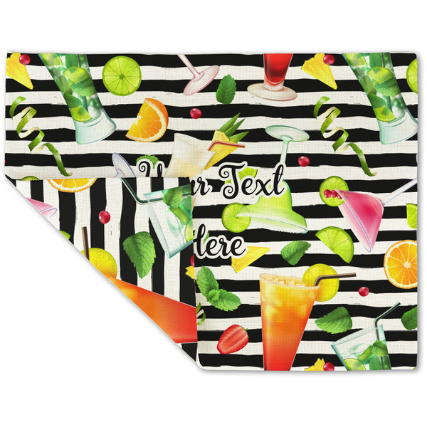 Cocktails Linen Placemat - Folded Corner (double side)