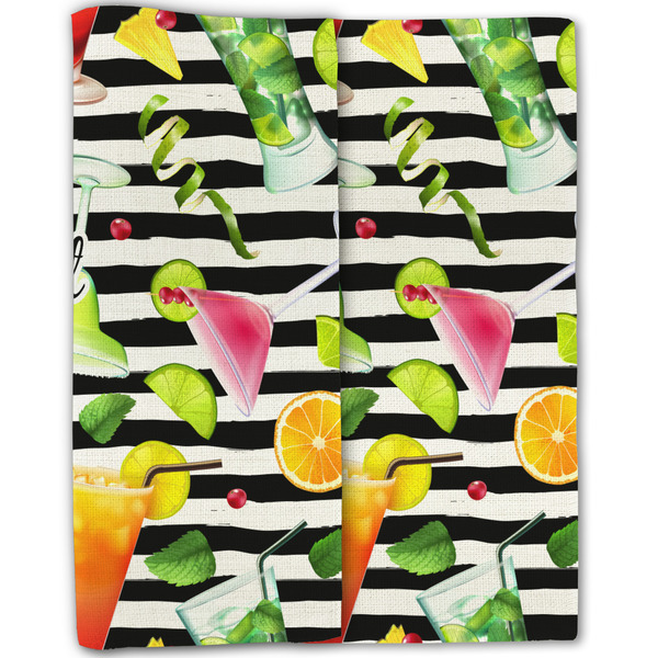 Cocktails Linen Placemat - Folded Half (double sided)