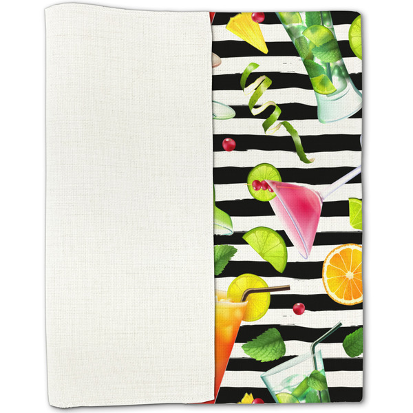 Cocktails Linen Placemat - Folded Half