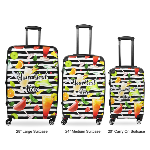 Cocktails Luggage Bags all sizes - With Handle