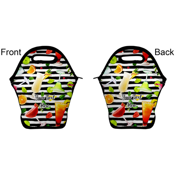 Cocktails Lunch Bag - Front and Back