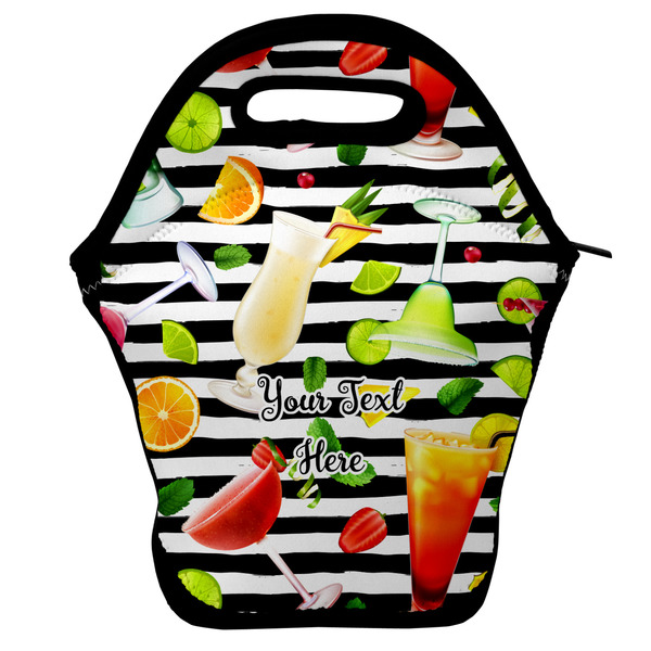 Custom Cocktails Lunch Bag w/ Name or Text