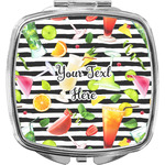 Cocktails Compact Makeup Mirror (Personalized)
