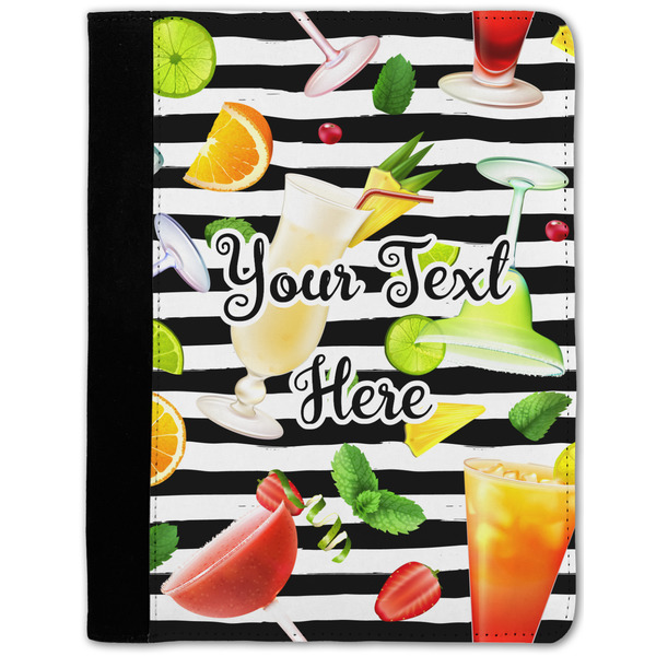 Custom Cocktails Notebook Padfolio w/ Name or Text