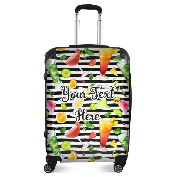Custom Cocktails Suitcase - 24" Medium - Checked (Personalized)