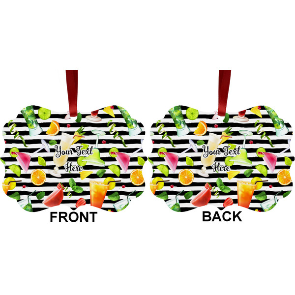 Cocktails Metal Benilux Ornament - Front and Back (APPROVAL)