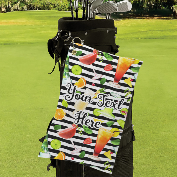 Cocktails Microfiber Golf Towels - Small - LIFESTYLE