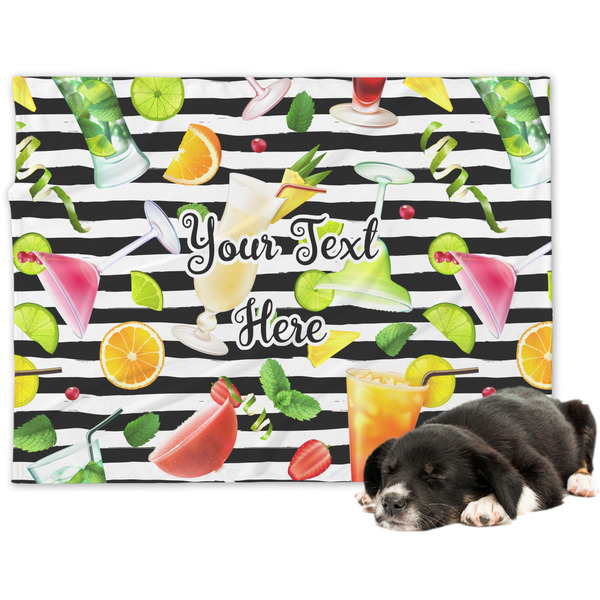 Custom Cocktails Dog Blanket - Regular (Personalized)