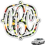 Cocktails Monogram Car Decal (Personalized)