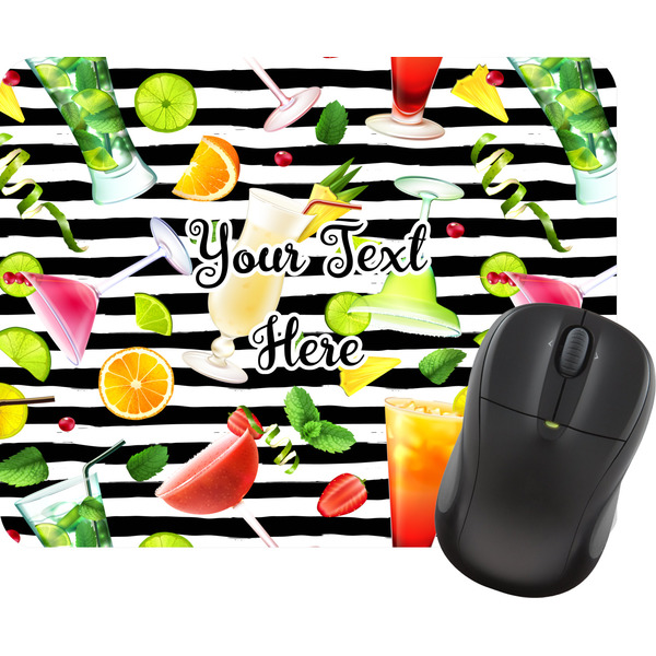 Custom Cocktails Rectangular Mouse Pad (Personalized)