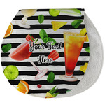 Cocktails Burp Pad - Velour w/ Name or Text