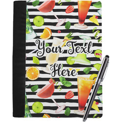 Cocktails Notebook Padfolio - Large w/ Name or Text