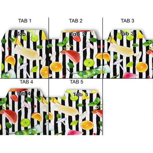 Cocktails Page Dividers - Set of 5 - Approval