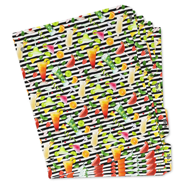 Custom Cocktails Binder Tab Divider Set (Personalized)