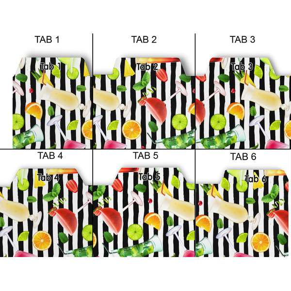 Cocktails Page Dividers - Set of 6 - Approval