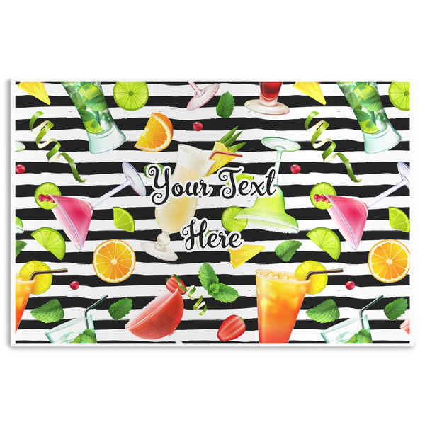 Custom Cocktails Disposable Paper Placemats (Personalized)
