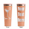 Cocktails Peach RTIC Everyday Tumbler - 28 oz. - Front and Back