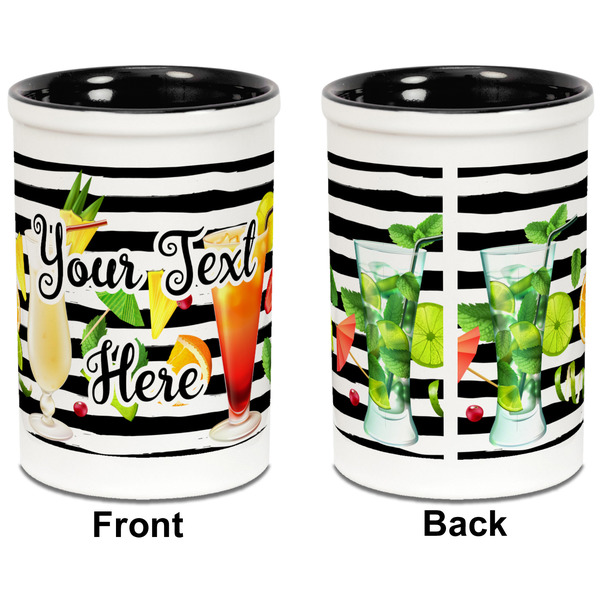 Cocktails Pencil Holder - Black - approval