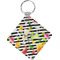 Cocktails Diamond Plastic Keychain w/ Name or Text