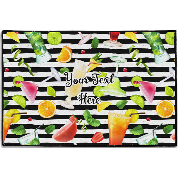 Cocktails Personalized Door Mat - 36x24 (APPROVAL)