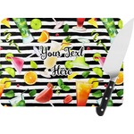 Cocktails Rectangular Glass Cutting Board (Personalized)