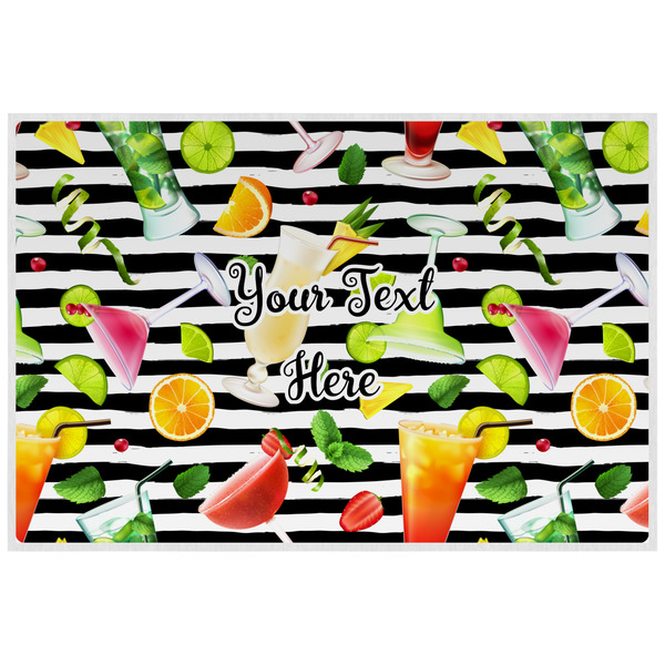 Custom Cocktails Laminated Placemat w/ Name or Text