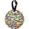 Cocktails Plastic Luggage Tag - Round (Personalized)
