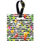 Cocktails Plastic Luggage Tag - Square w/ Name or Text