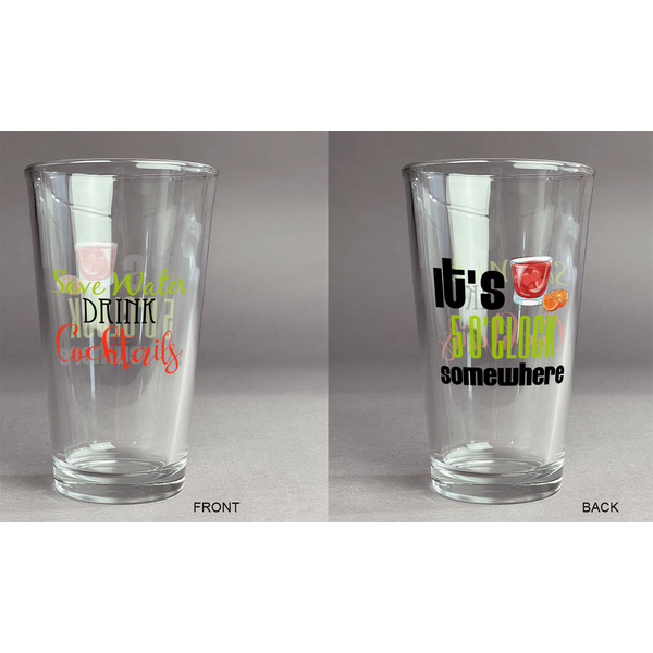 Cocktails Pint Glass - Two Content - Approval