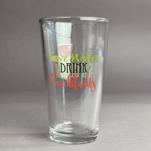 Custom Cocktails Pint Glass - Full Color Logo