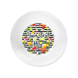 Cocktails Plastic Party Appetizer & Dessert Plates - 6" (Personalized)